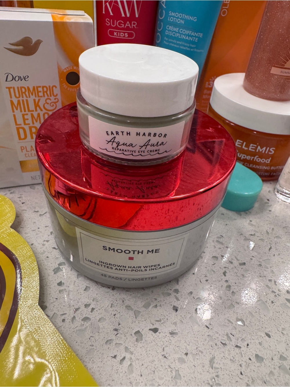Mixed Skincare & Haircare Bundle - Blue, Pink, Yellow, Orange Accents - Picture 3 of 4